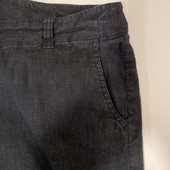 J. Jill stretch black linen blend lightweight pants 16P - Picture 4 of 11